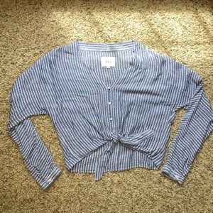 Rails/Sak’s 5th Avenue Blue and White Striped Blouse